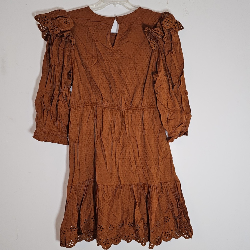 Universal Thread Brown Ruffle Dress - Picture 9 of 16